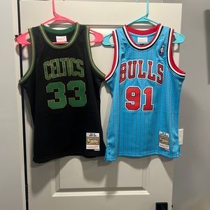 Larry bird jersey and Dennis Rodman